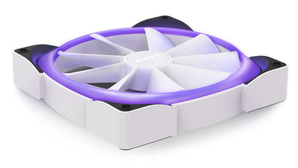 Quạt tản nhiệt Case NZXT AER RGB 2 (140mm | Cánh trắng | HF-28140-BW)