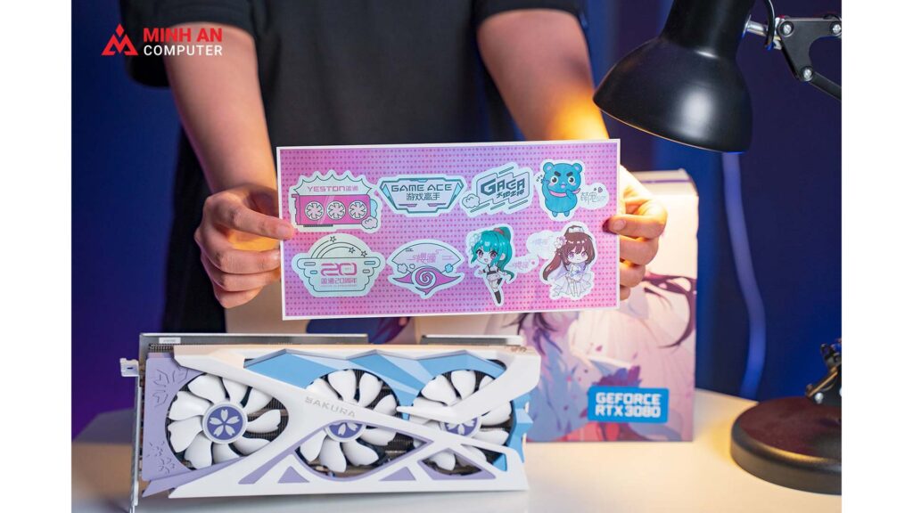 Card màn hình YESTON GeForce RTX 3080 Sakura 10GB GDDR6X