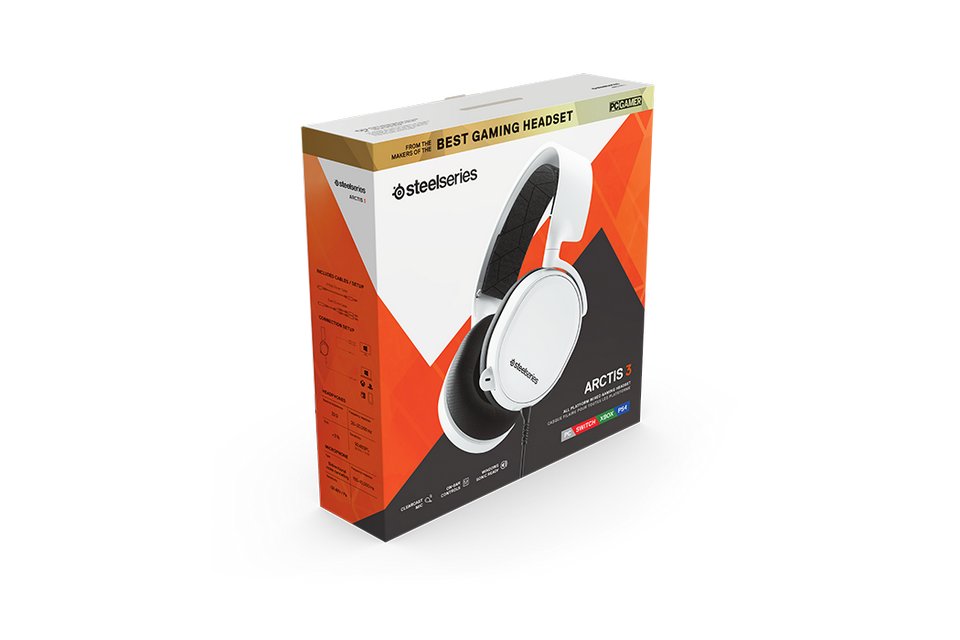Tai Nghe Gaming Steelseries Arctis 3 White 2019 Edition 4 Tai Nghe Gaming Steelseries Arctis 3 White 2019 Edition