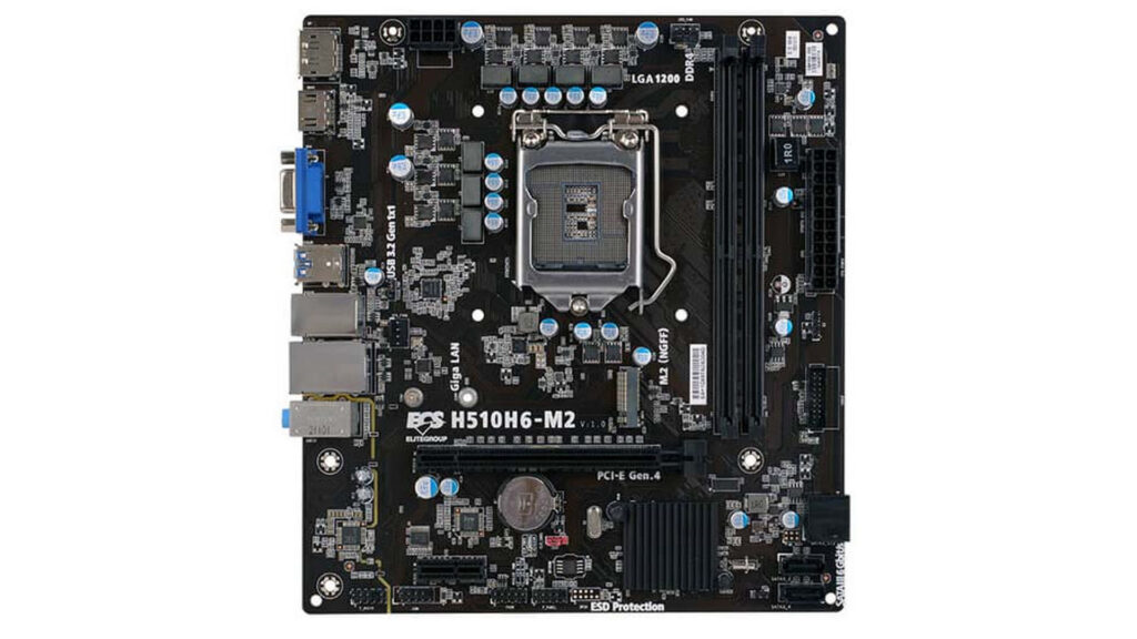 Mainboard ECS H510H6-M2 (LGA 1200 | M-ATX | 2 khe RAM DDR4)