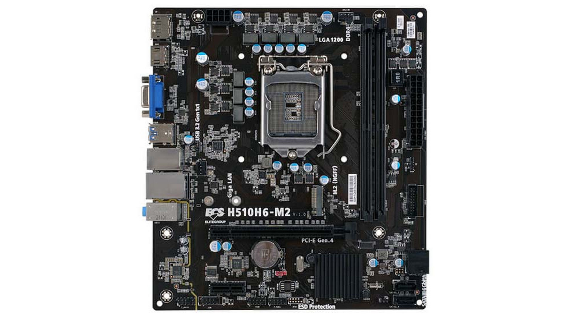Mainboard ECS H510H6-M2 (LGA 1200 | M-ATX | 2 khe RAM DDR4)