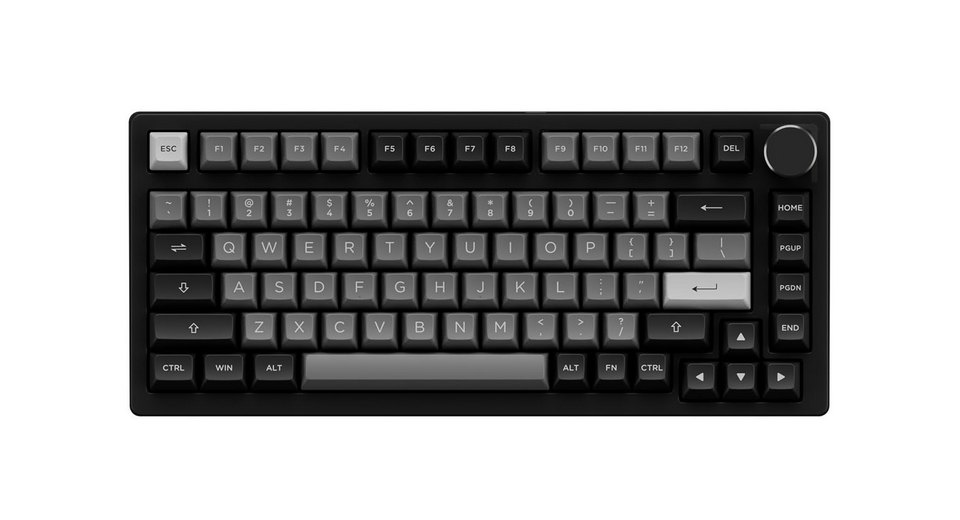 Bàn Phím Cơ AKKO PC75B Black & Silver  (AKKO CS Switch Jelly Black)