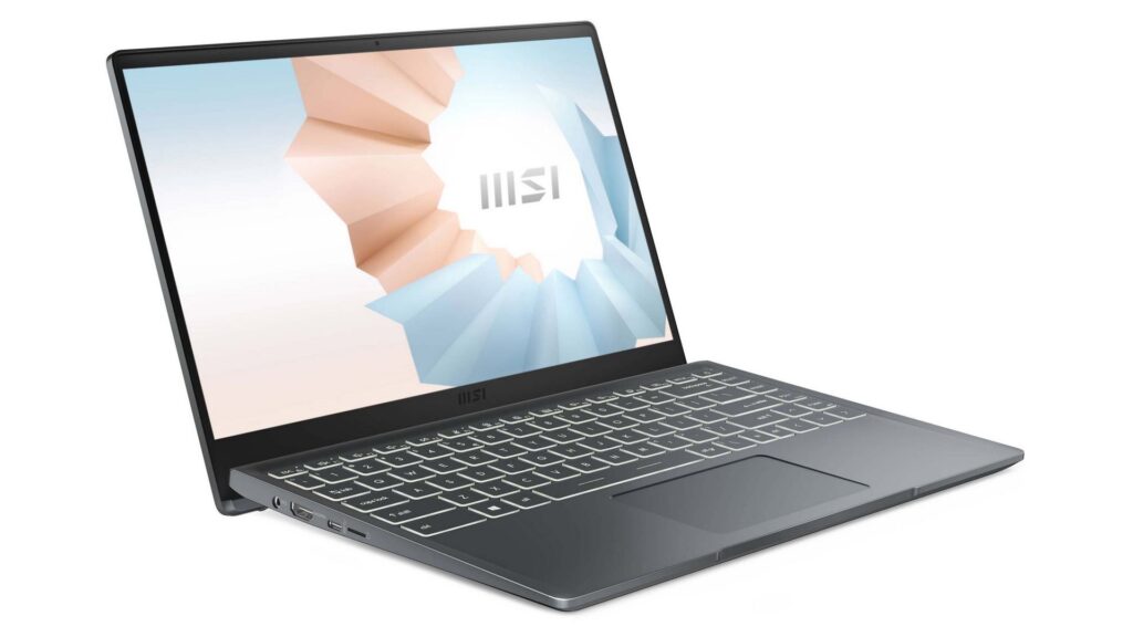Laptop MSI Modern 14 B11MOU 1033VN (i7-1195G7 | RAM 8GB | SSD 512GB | 14-FHD | Win11 | Xám)