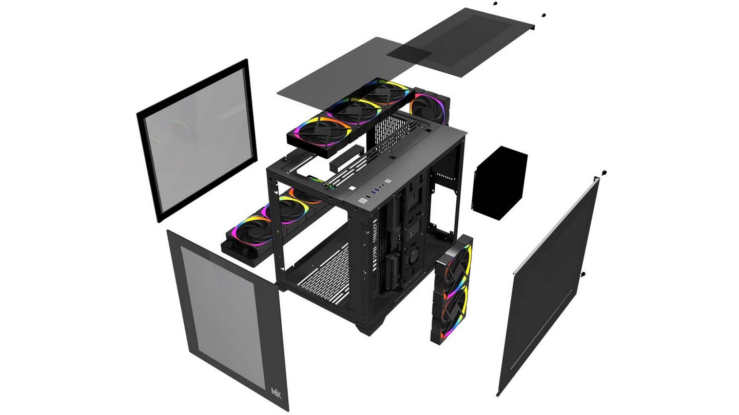 Vỏ Case Mik LV12 Black 2 Vỏ Case Mik LV12 Black