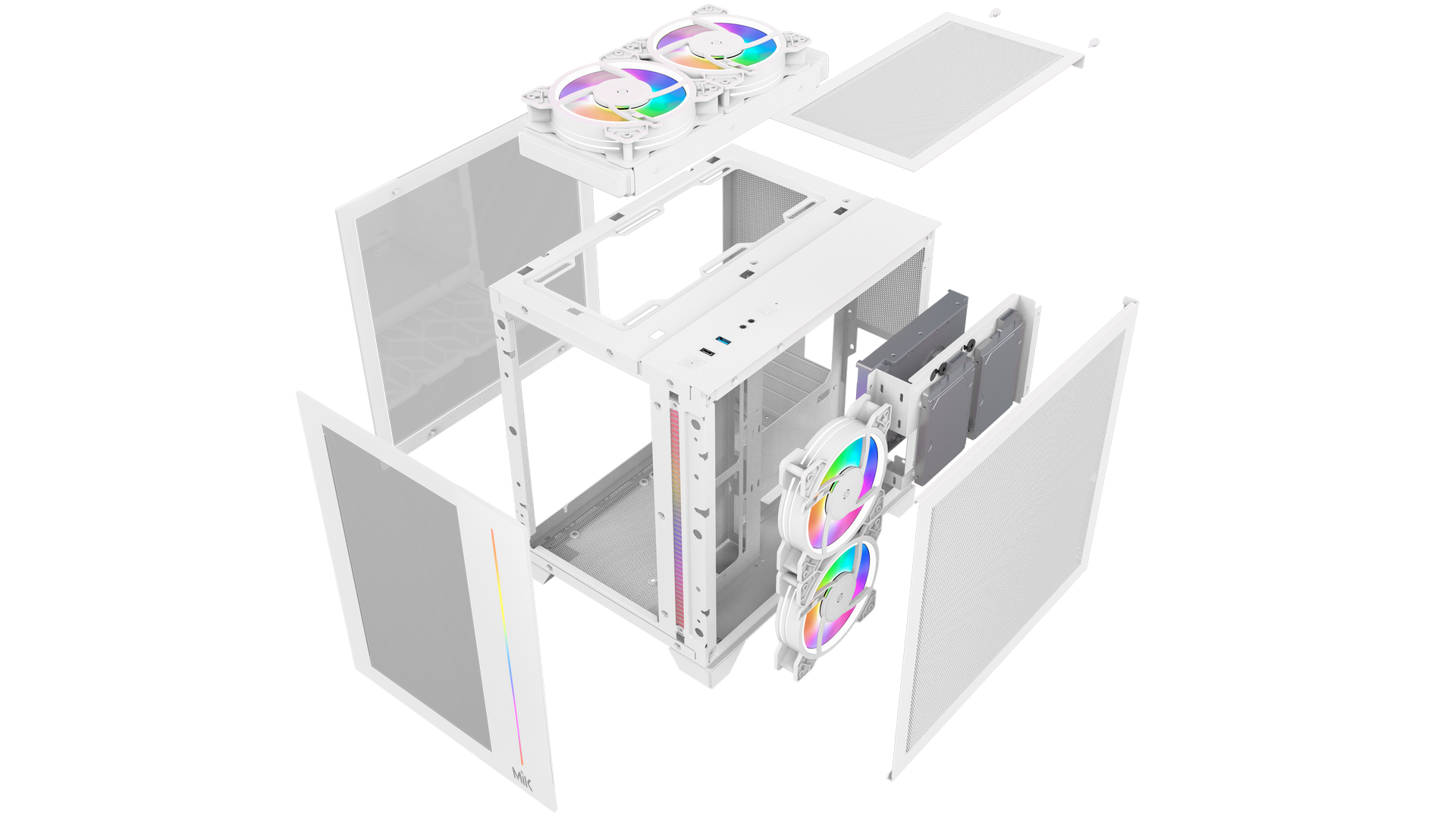 Vỏ Case Bể cá Mik LV12 Mini Elite White 3 Vỏ Case Bể cá Mik LV12 Mini Elite White
