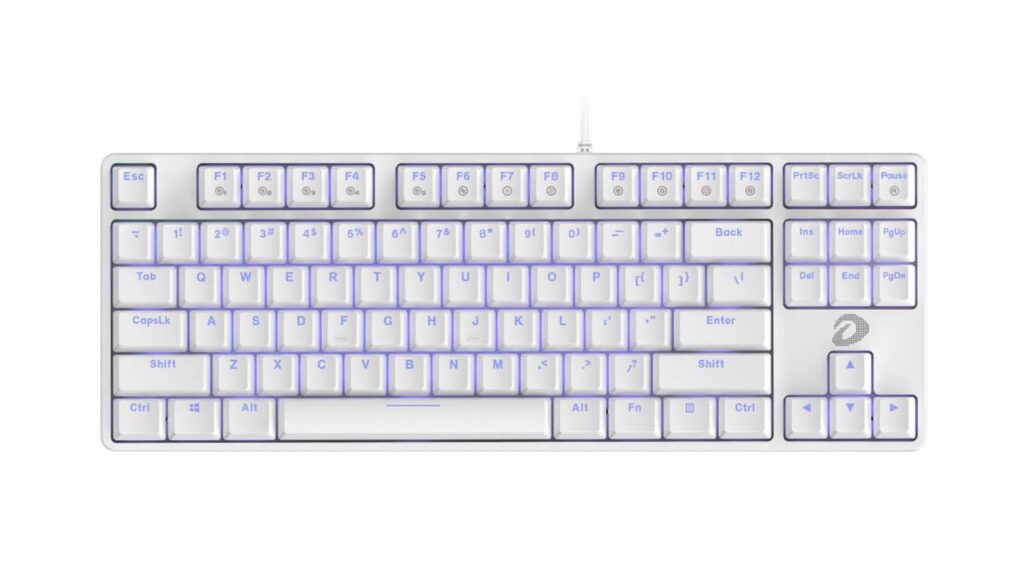 Bàn phím cơ DareU EK87 White - Red Switch