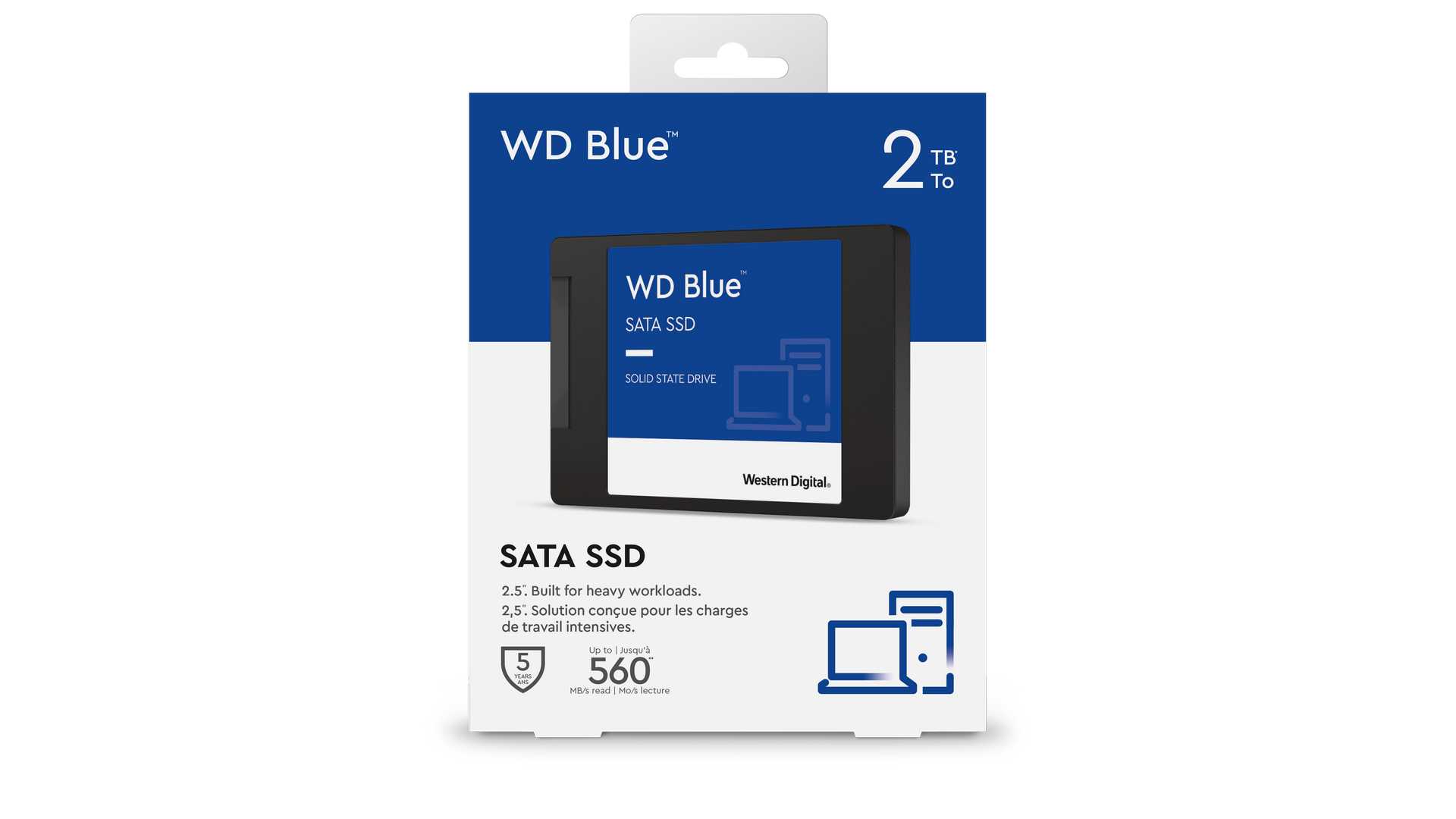 Ổ Cứng SSD SATA 2,5" WD Blue 2TB (560MB/s - 530MB/s | WDS200T2B0A)
