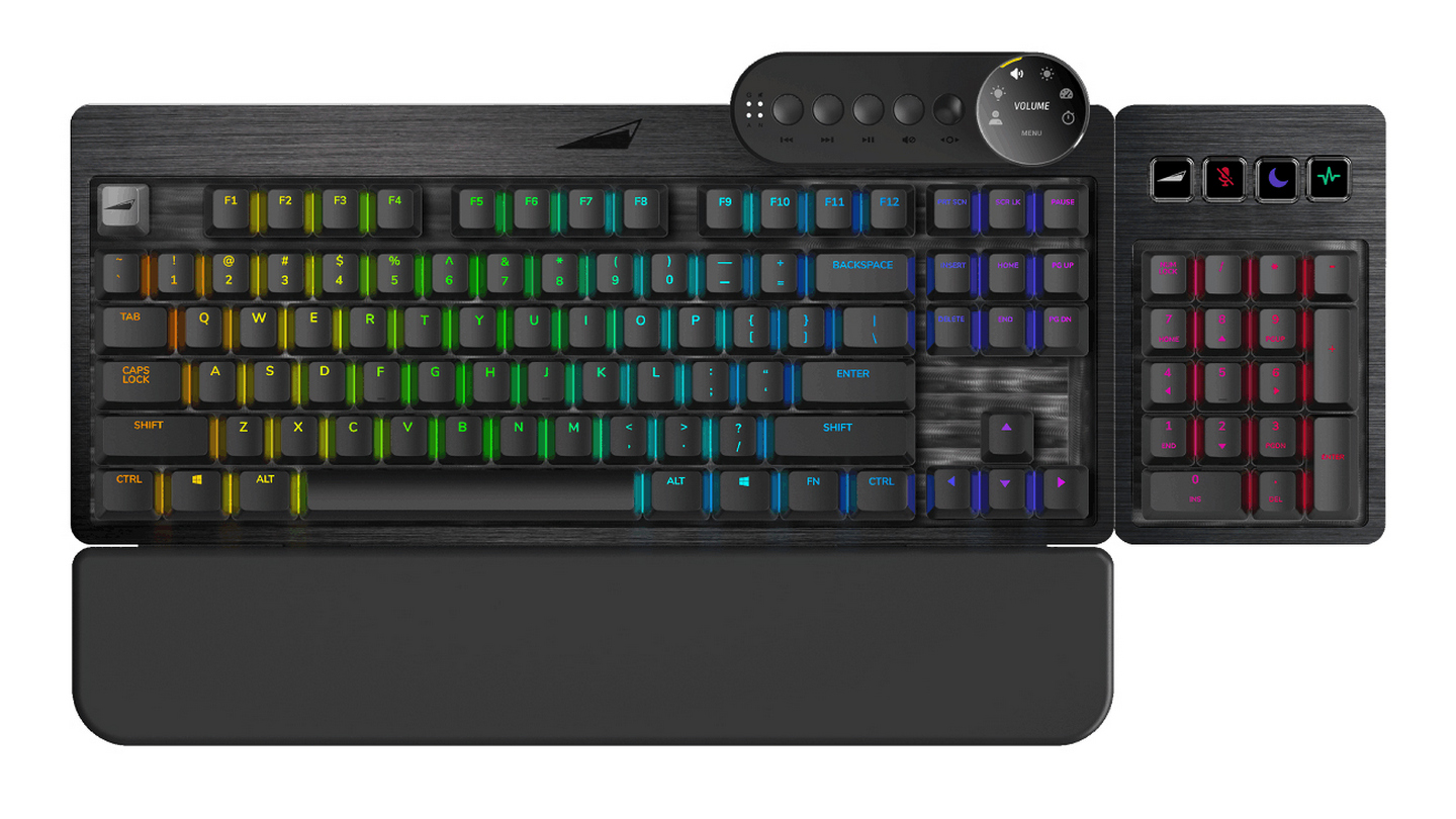 Bàn Phím Cơ Mountain Everest Max (Cherry MX Red Switch | ABS | LED RGB | Midnight Black) 1 Bàn Phím Cơ Mountain Everest Max (Cherry MX Red Switch | ABS | LED RGB | Midnight Black)