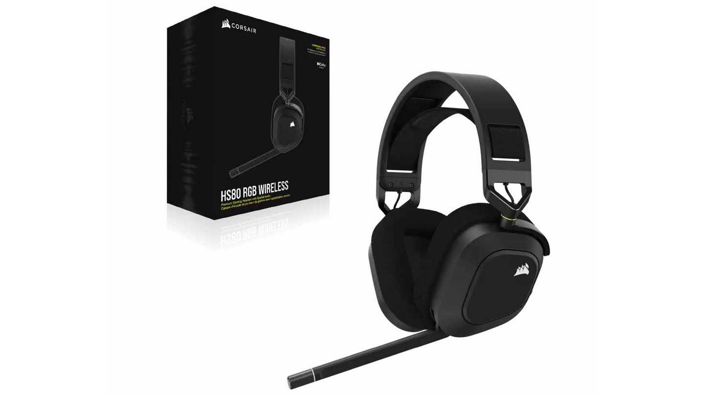 Tai Nghe Corsair HS80 RGB Wireless Carbon 3 Tai Nghe Corsair HS80 RGB Wireless Carbon