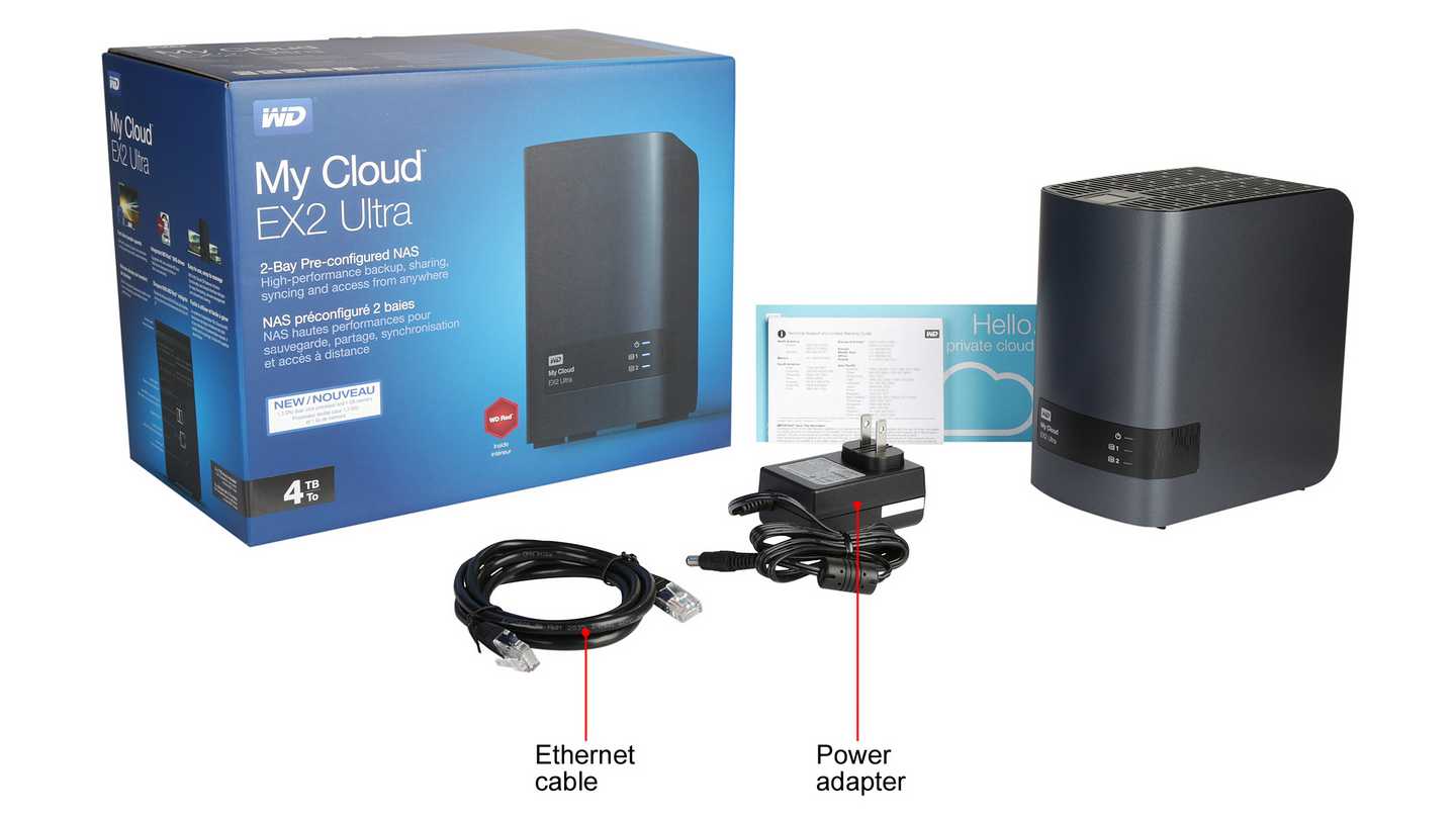 NAS WD My Cloud EX2 Ultra 4TB WDBVBZ0040JCH-SESN (Dual-Core | RAM 1GB | 2 BAY 3.5" | RJ45 | USB) 4 NAS WD My Cloud EX2 Ultra 4TB WDBVBZ0040JCH-SESN (Dual-Core | RAM 1GB | 2 BAY 3.5" | RJ45 | USB)