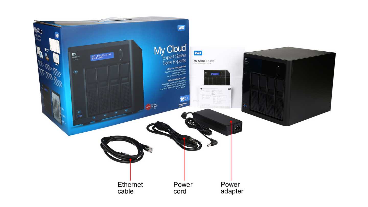 NAS WD My Cloud EX4100 16TB WDBWZE0160KBK-SESN (Dual-Core | RAM 2GB | 4 BAY 3.5" | 2 RJ45 | USB) 5 NAS WD My Cloud EX4100 16TB WDBWZE0160KBK-SESN (Dual-Core | RAM 2GB | 4 BAY 3.5" | 2 RJ45 | USB)