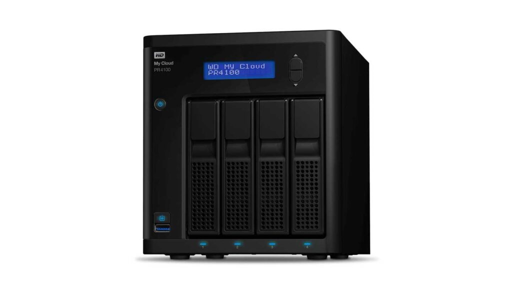 NAS WD My Cloud PR4100 0TB WDBNFA0000NBK-SESN (Pentium N3710 | RAM 4GB | 4 BAY 3.5" | 2 RJ45 | USB)