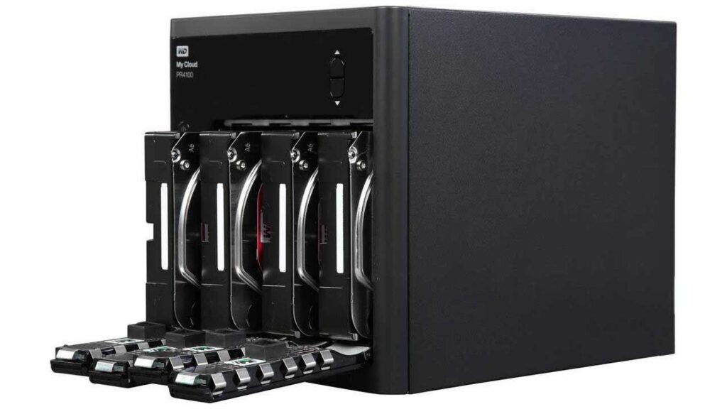 NAS WD My Cloud PR4100 8TB WDBNFA0080KBK-SESN (Pentium N3710 | RAM 4GB | 4 BAY 3.5" | 2 RJ45 | USB)