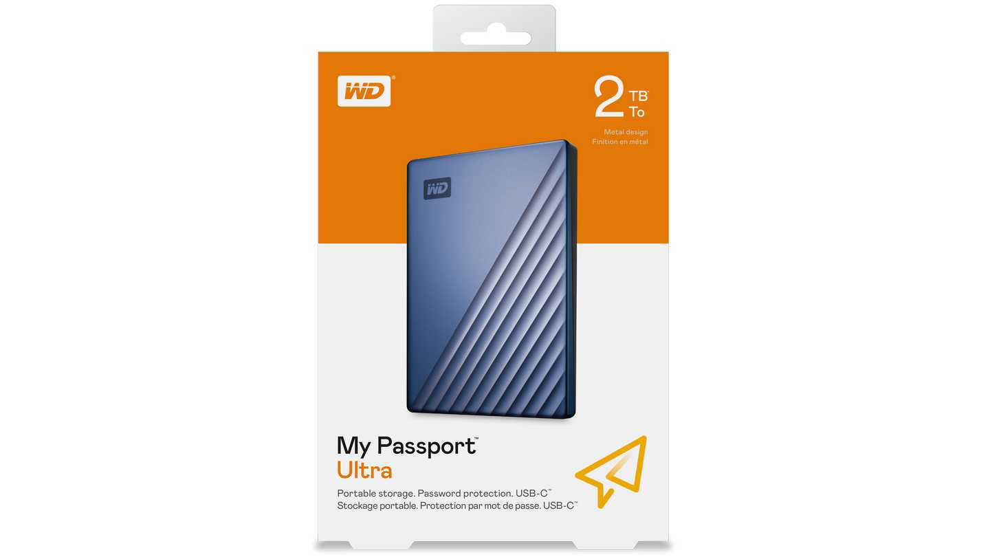 Ổ Cứng Di Động WD My Passport Ultra 4TB (2,5" | USB-C | WDBFTM0040BBL-WESN | Màu Xanh)