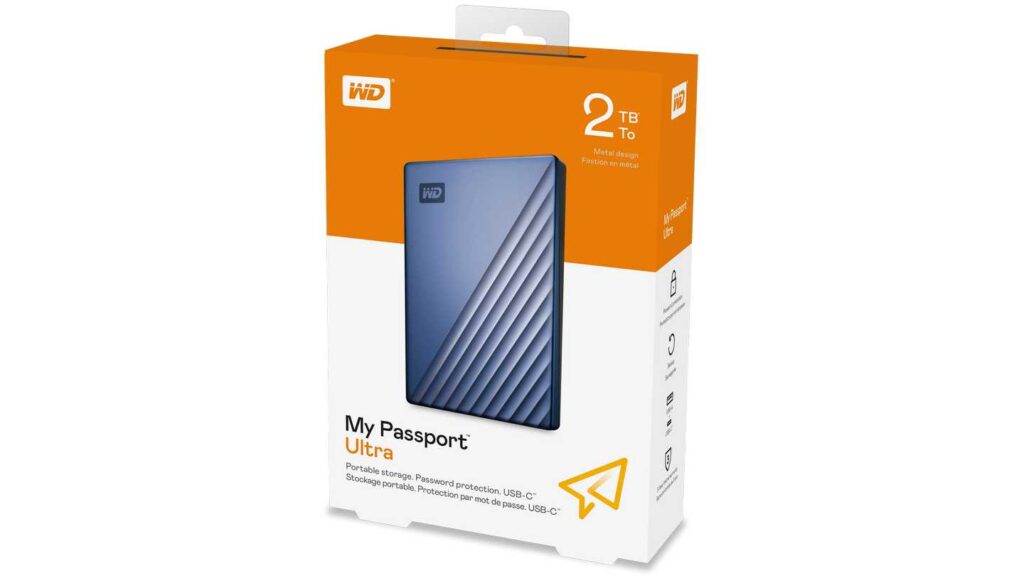 Ổ Cứng Di Động WD My Passport Ultra 4TB (2,5" | USB-C | WDBFTM0040BBL-WESN | Màu Xanh)