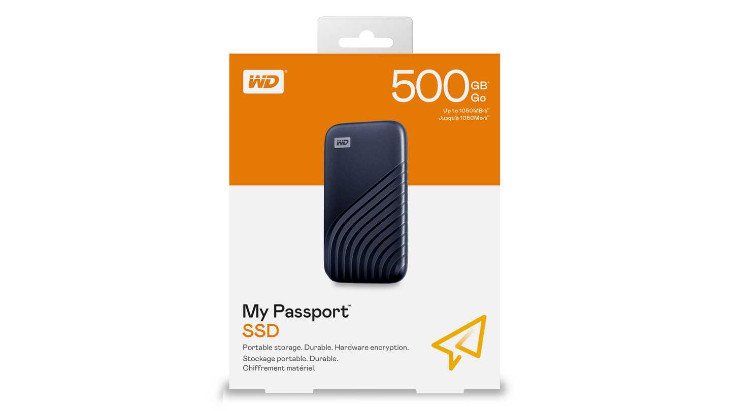 Ổ Cứng Di Động WD My Passport SSD 500GB Màu Xanh WDBAGF5000ABL-WESN