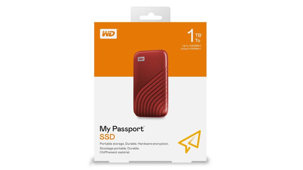 Ổ Cứng Di Động WD My Passport SSD 500GB Màu Đỏ WDBAGF5000ARD-WESN