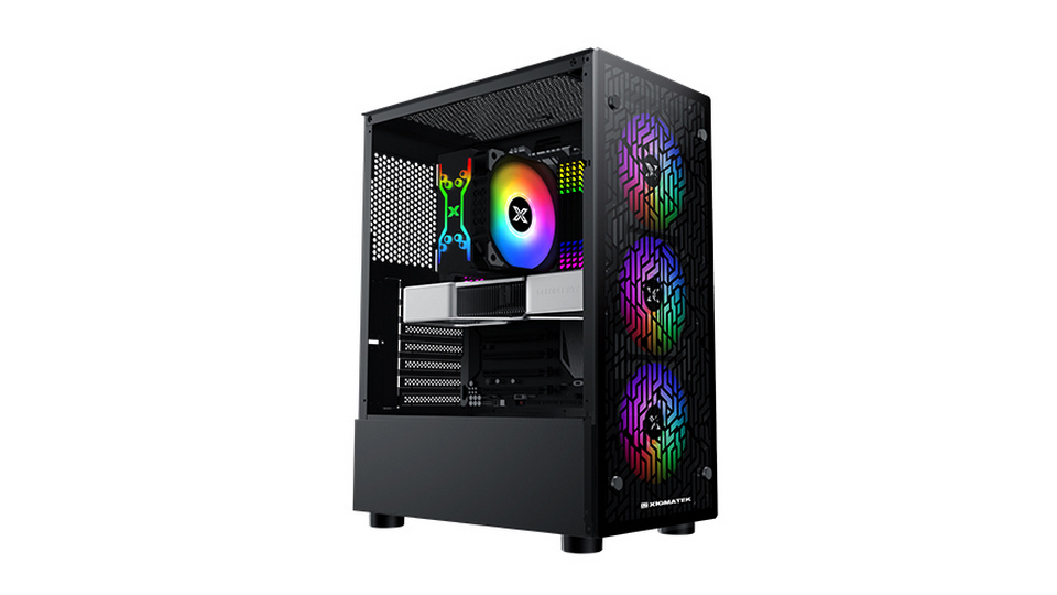 Vỏ Case Xigmatek NYA 3F Black (MidTower | Màu Đen | Sẵn 3 Fan) 4 Vỏ Case Xigmatek NYA 3F Black (MidTower | Màu Đen | Sẵn 3 Fan)