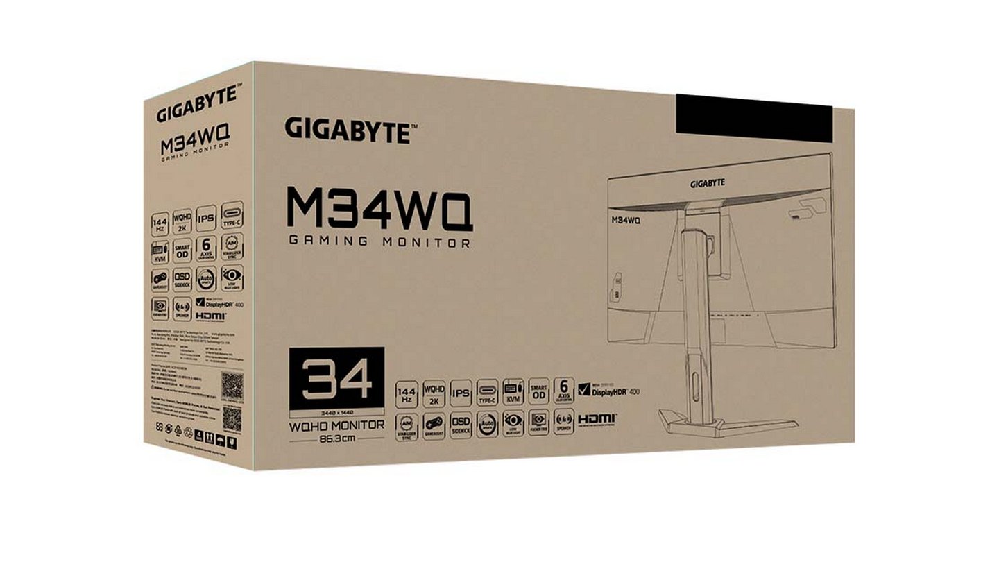 Màn hình Gigabyte M34WQ (34inch | WQHD | IPS | 144Hz | HDR400 | FreeSync Premium ) 5 Màn hình Gigabyte M34WQ (34inch | WQHD | IPS | 144Hz | HDR400 | FreeSync Premium )