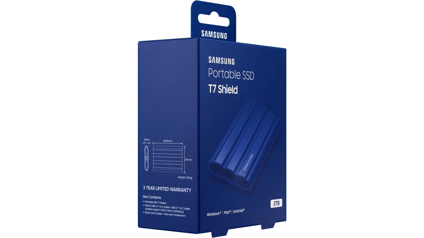 Ổ Cứng Di Động Samsung T7 Shield 1TB Blue 5 Ổ Cứng Di Động Samsung T7 Shield 1TB Blue