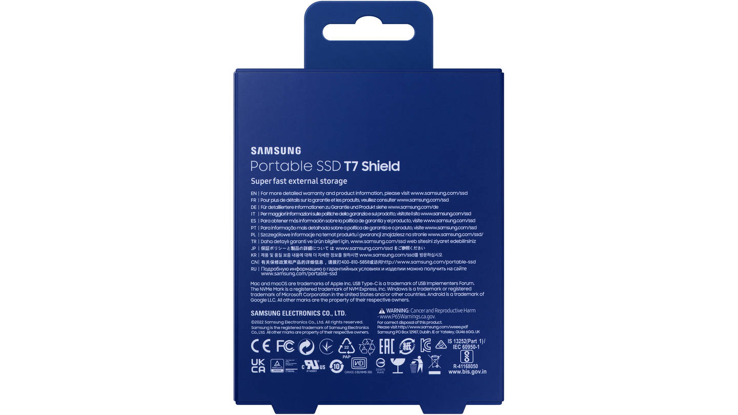Ổ Cứng Di Động Samsung T7 Shield 1TB Blue 2 Ổ Cứng Di Động Samsung T7 Shield 1TB Blue