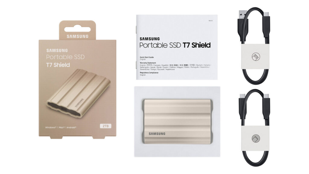 Ổ Cứng Di Động Samsung T7 Shield 2TB Beige 23 Ổ Cứng Di Động Samsung T7 Shield 2TB Beige
