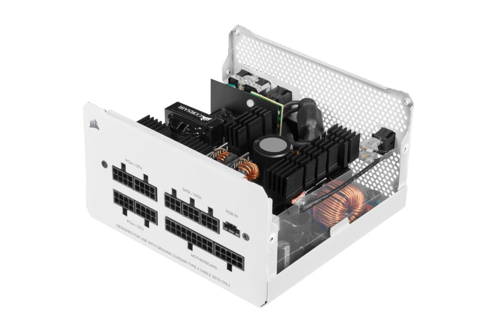 Nguồn máy tính Corsair CX650F White RGB (650W | 80 Plus Bronze | Fully Modular)