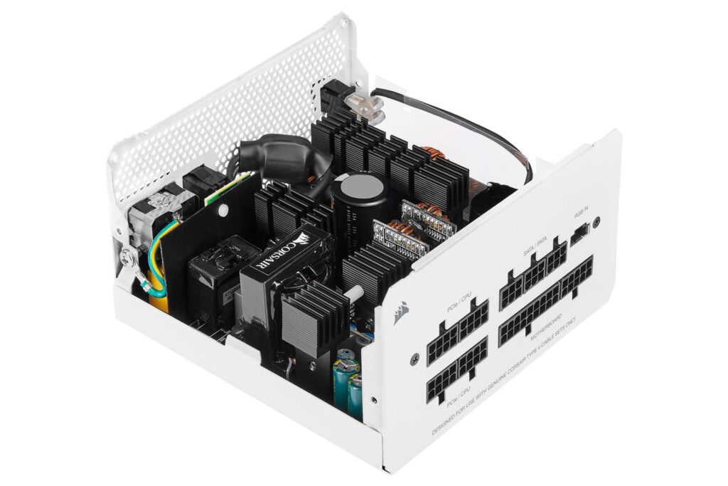 Nguồn máy tính Corsair CX650F White RGB (650W | 80 Plus Bronze | Fully Modular)