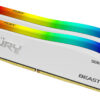RAM Kingston Fury Beast RGB White 16GB (2x8GB | DDR4 | CL16 | 3200MHz) 12 RAM Kingston Fury Beast RGB White 16GB (2x8GB | DDR4 | CL16 | 3200MHz)