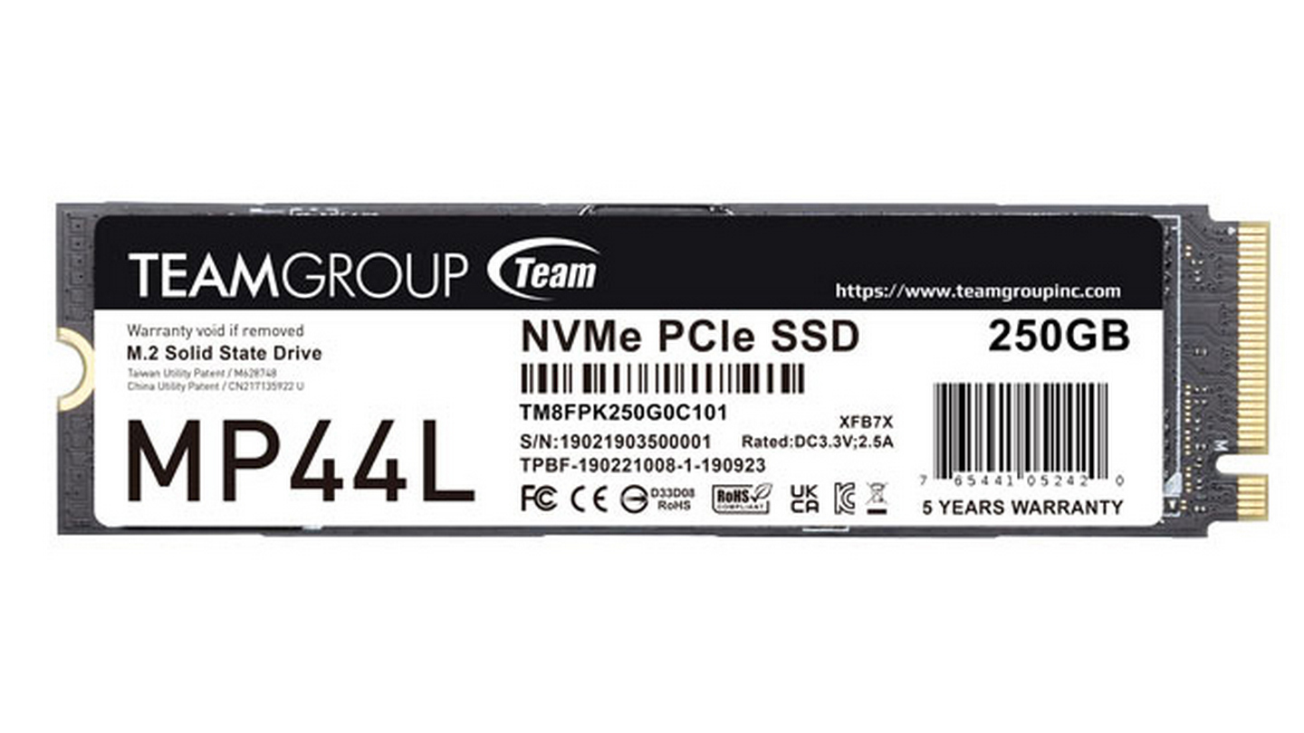 Ổ cứng SSD TeamGroup MP44L 250GB (M.2 NVMe | 4.650MB/s | 1.900MB/s ) 2 Ổ cứng SSD TeamGroup MP44L 250GB (M.2 NVMe | 4.650MB/s | 1.900MB/s )