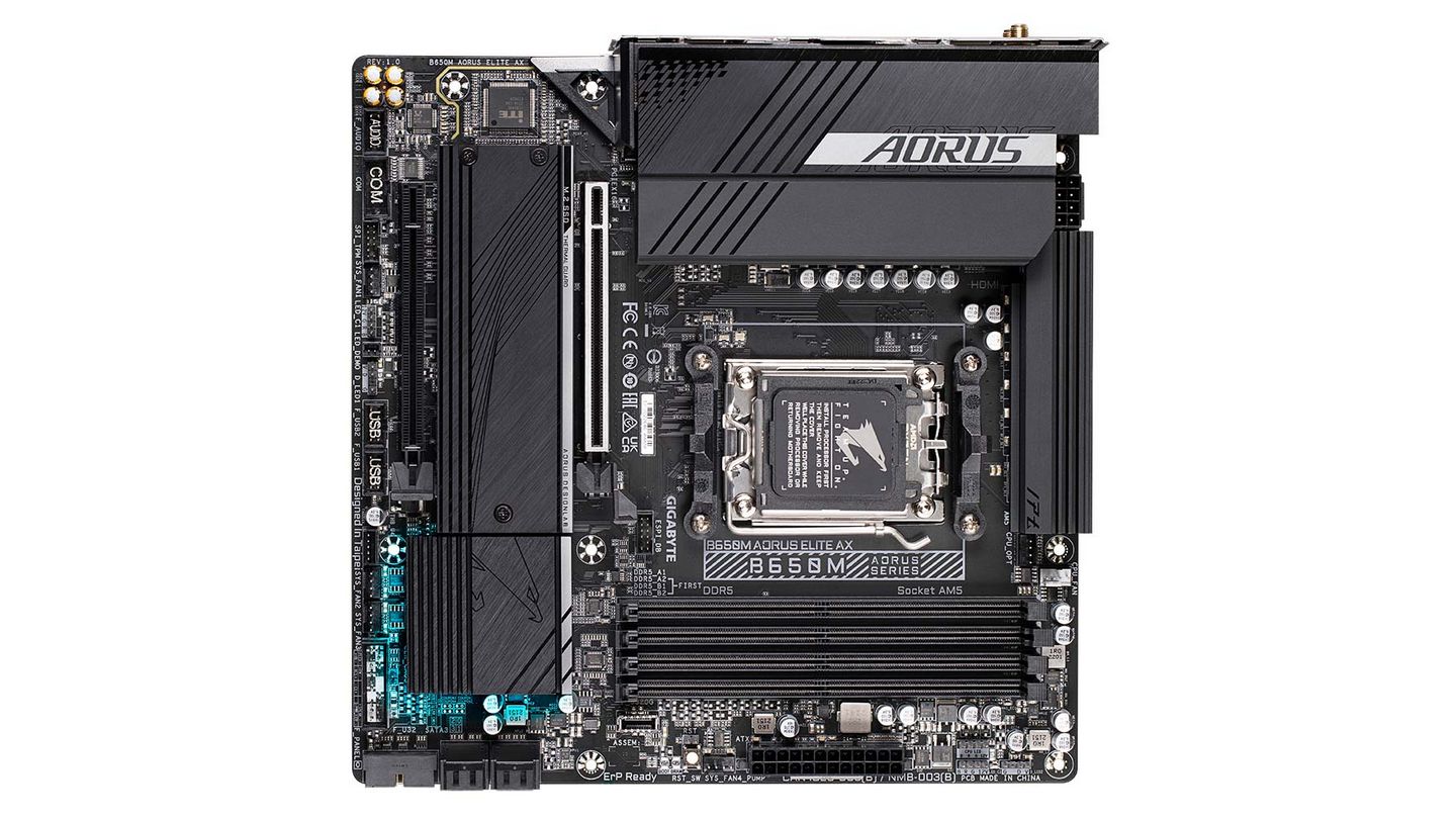 Mainboard GIGABYTE B650M AORUS ELITE AX (Socket AM5 | 4 Khe RAM | M-ATX) 2 Mainboard GIGABYTE B650M AORUS ELITE AX (Socket AM5 | 4 Khe RAM | M-ATX)