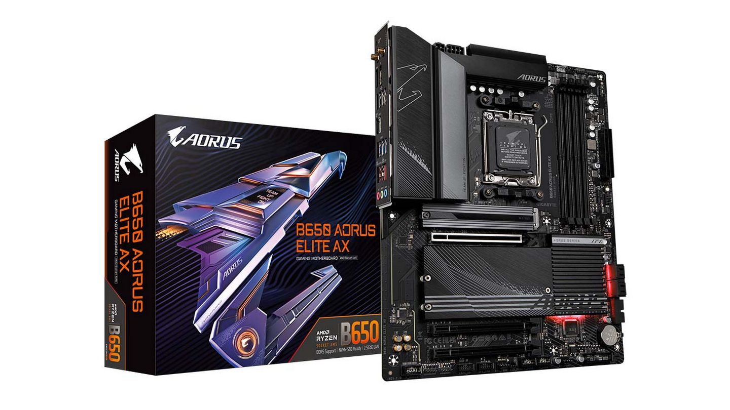 Mainboard GIGABYTE B650 AORUS ELITE AX (Socket AM5 | 4 Khe RAM |Wifi | Bluetooth)