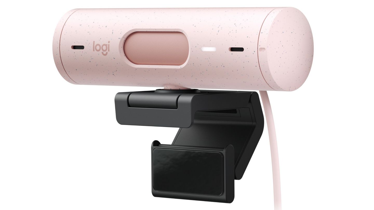 Webcam Logitech Brio 500 - Pink 3 Webcam Logitech Brio 500 - Pink