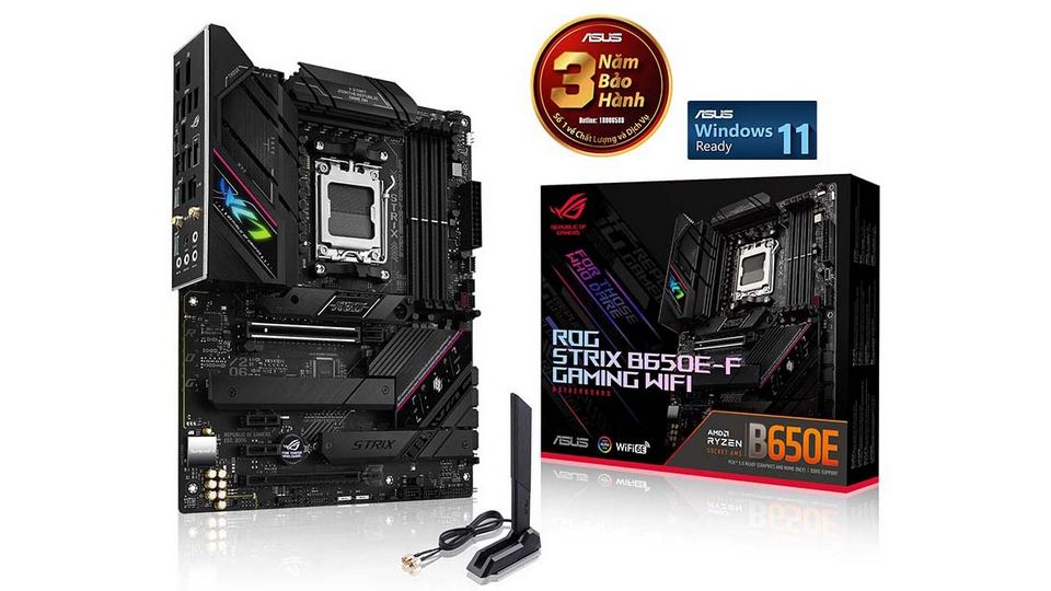 Mainboard ROG STRIX B650E-F GAMING WIFI (Socket AM5 | 4 Khe RAM DDR5 | ATX)