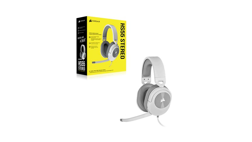 Tai nghe Corsair HS55 Stereo White(CA-9011261-AP) 1 Tai nghe Corsair HS55 Stereo White(CA-9011261-AP)