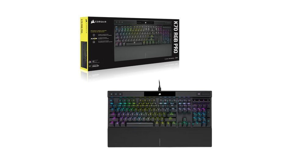 Bàn phím cơ Corsair K70 PRO BLK (MX-Speed-RGB | CH-9109414-NA)