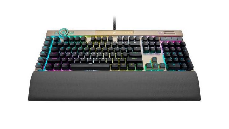 Bàn phím cơ Corsair K100 Midnight Gold (CORSAIR OPX-RGB | CH-912A21A-NA)