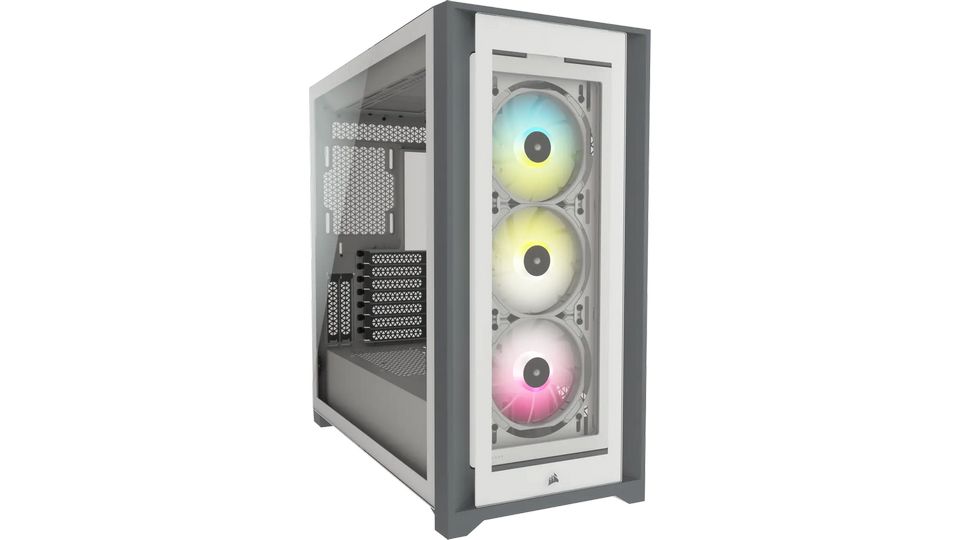 Vỏ case Corsair iCUE 5000X RGB TG White (CC-9011213-WW)