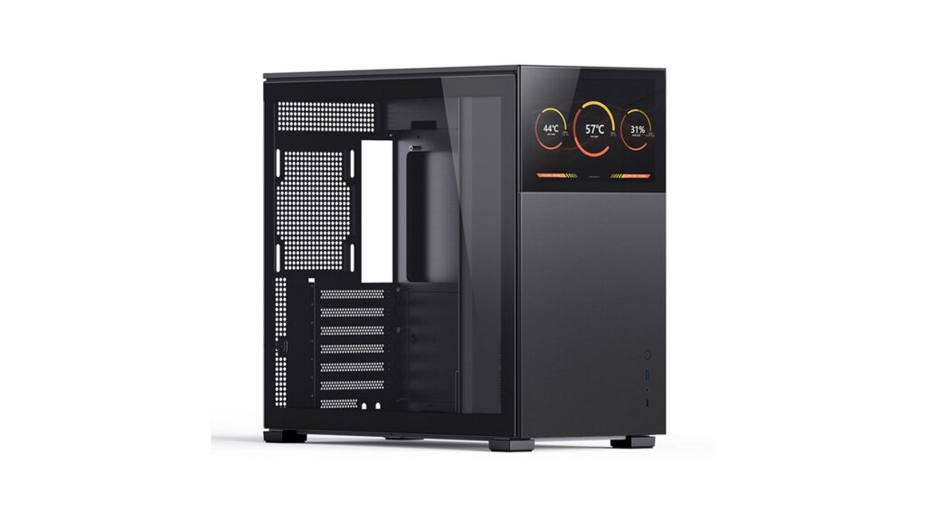 Vỏ Case JONSBO D41 STD SC Black (Mid Tower | Black | Màn hình phụ 8")