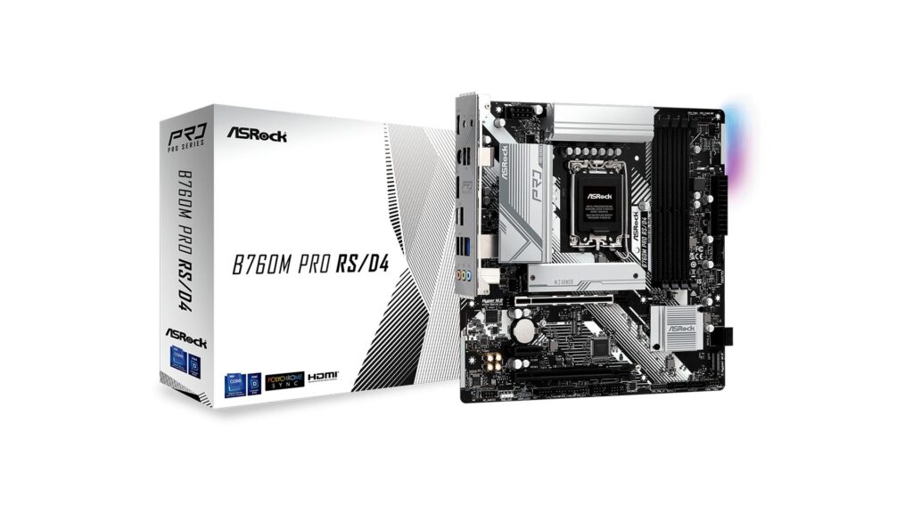Mainboard ASRock B760M Pro RS/D4 (LGA1700 | mATX | 4 Khe RAM DDR4)