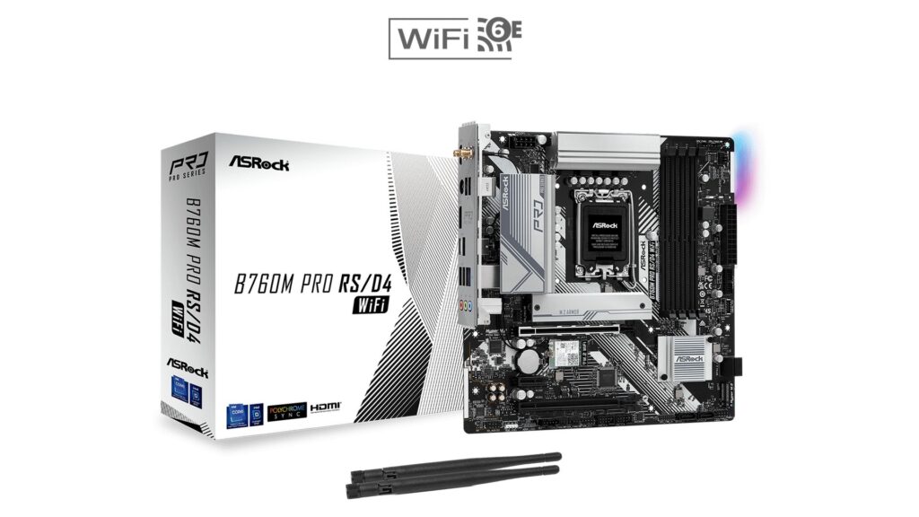 Mainboard ASRock B760M Pro RS/D4 Wifi (LGA1700 | mATX | 4 Khe RAM DDR4)