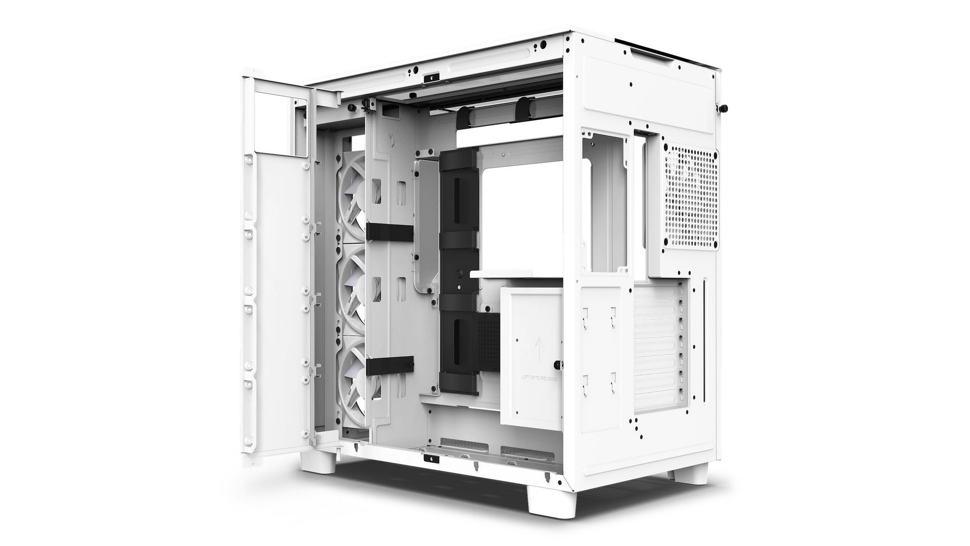 Vỏ case NZXT H9 Elite White (White | MidTower | 3 Fan RGB) 5 Vỏ case NZXT H9 Elite White (White | MidTower | 3 Fan RGB)