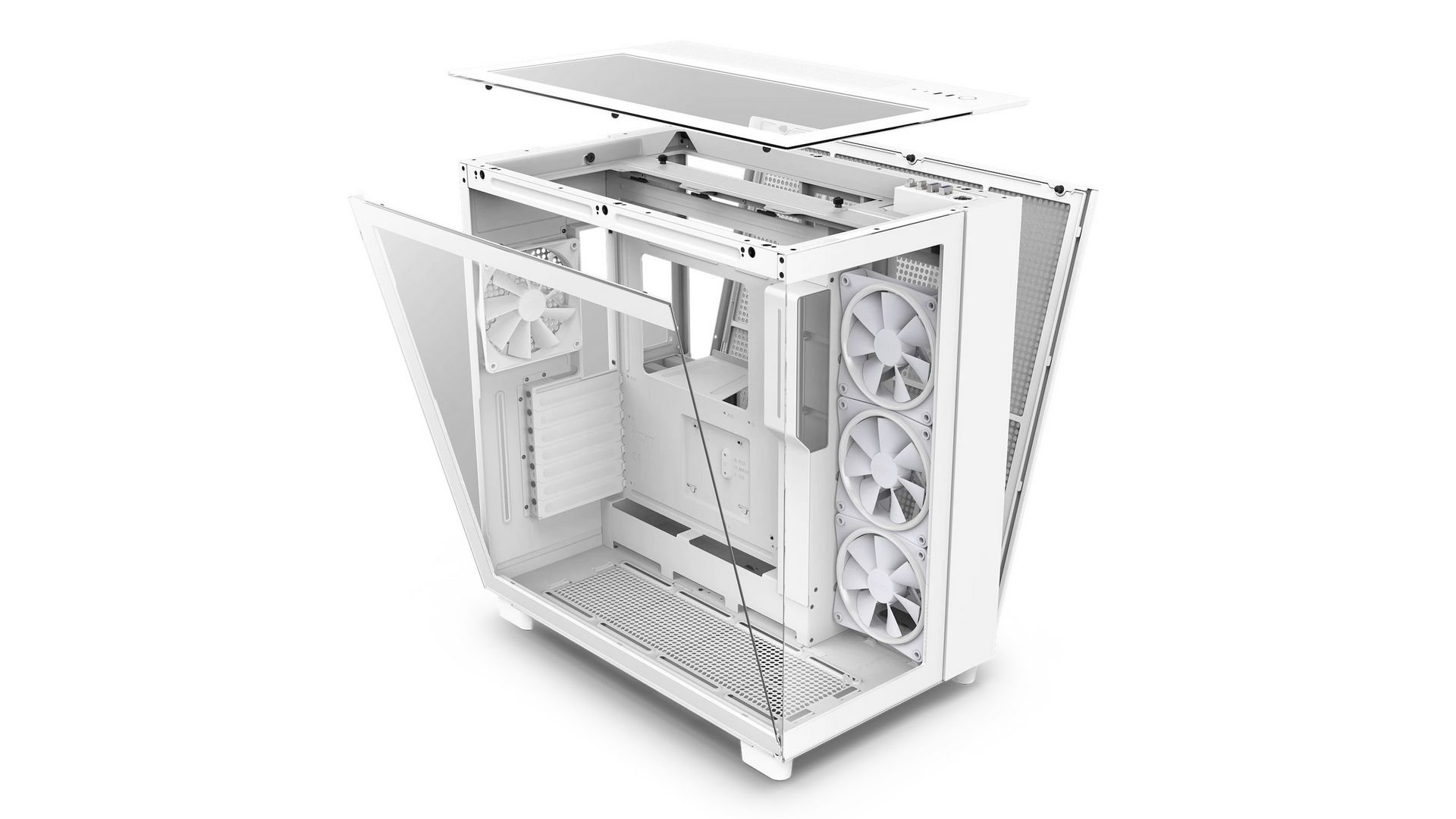 Vỏ case NZXT H9 Elite White (White | MidTower | 3 Fan RGB) 4 Vỏ case NZXT H9 Elite White (White | MidTower | 3 Fan RGB)