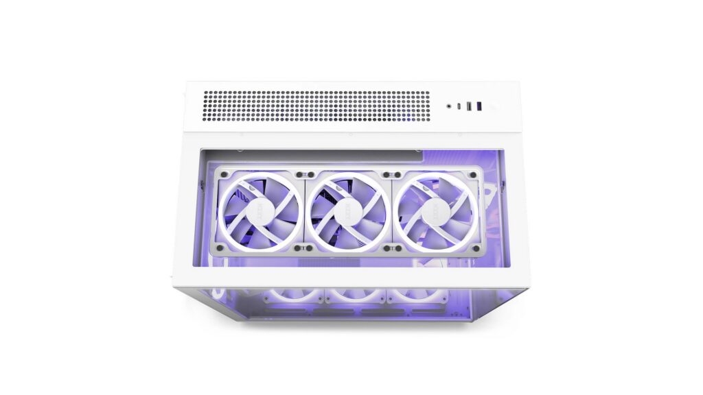 Vỏ case NZXT H9 Elite White (White | MidTower | 3 Fan RGB) 7 Vỏ case NZXT H9 Elite White (White | MidTower | 3 Fan RGB)