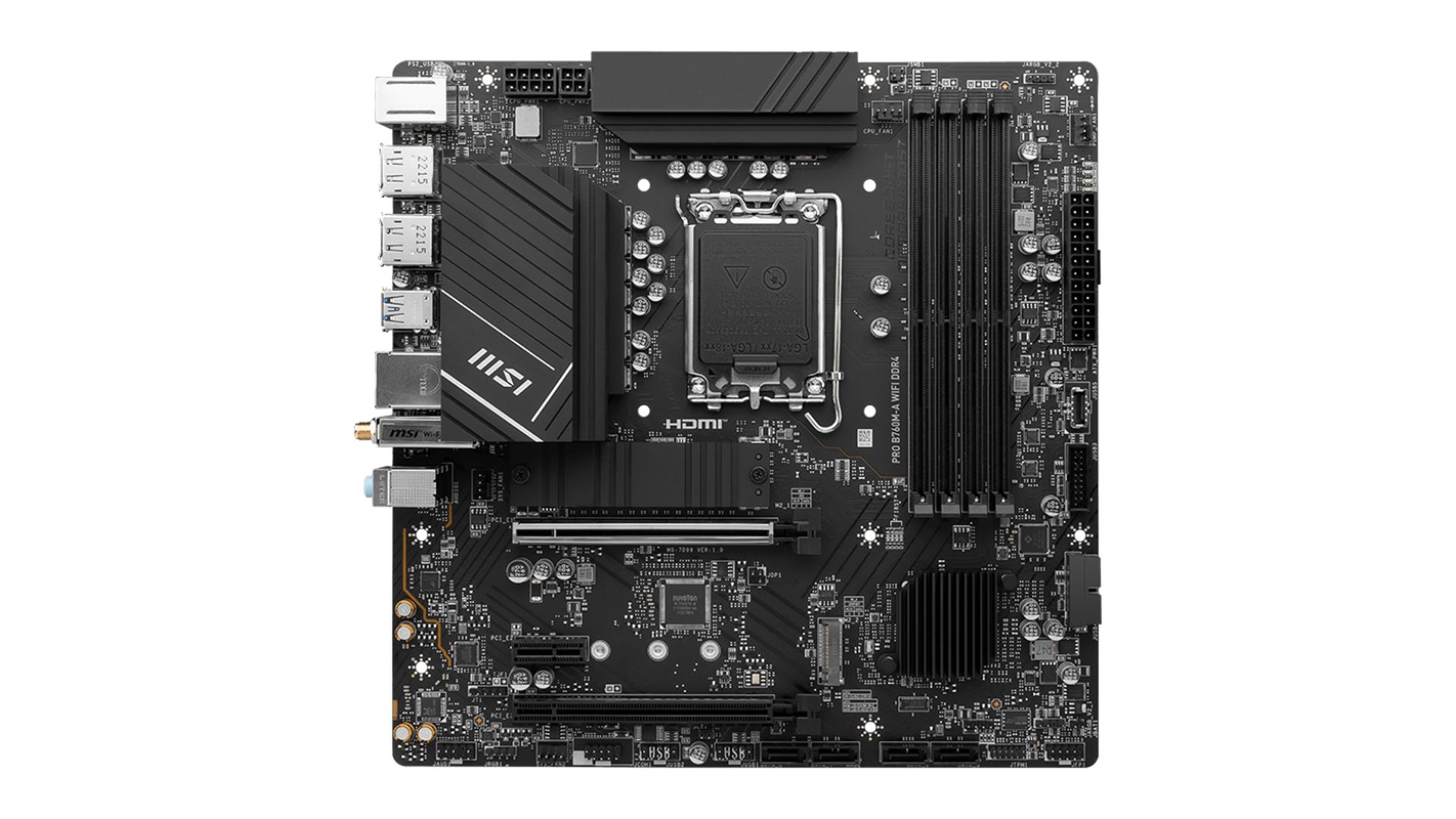 Mainboard MSI PRO B760M-A Wifi DDR4 (LGA1700 | mATX | 4 Khe RAM DDR4) 4 Mainboard MSI PRO B760M-A Wifi DDR4 (LGA1700 | mATX | 4 Khe RAM DDR4)
