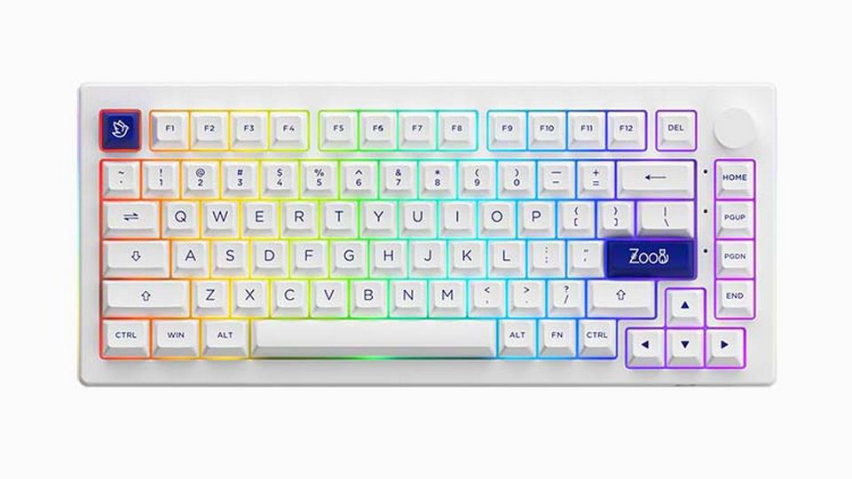 Bàn Phím Cơ AKKO 5075B Plus Blue on White (Akko Switch V3)