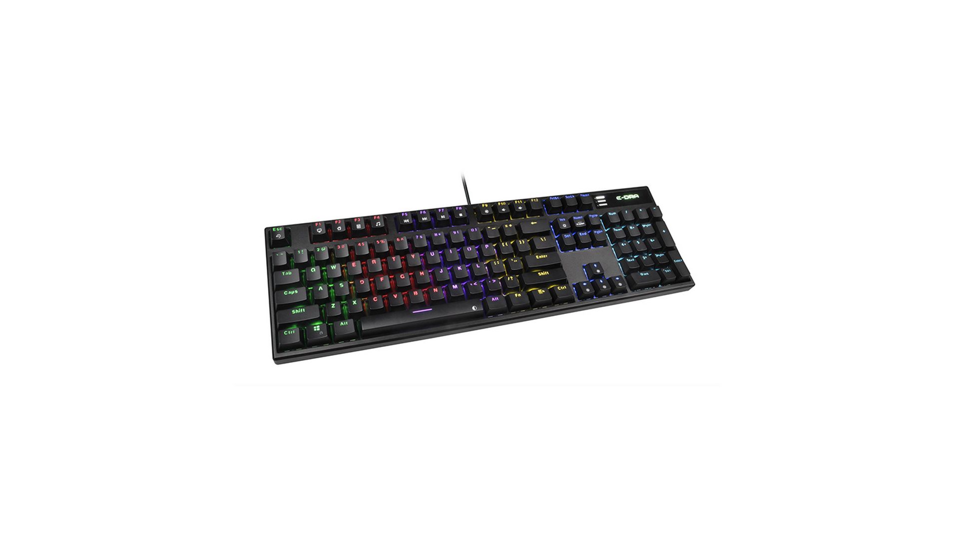 Bàn phím cơ E-DRA EK3104L Rainbow Black - Red switch 2 Bàn phím cơ E-DRA EK3104L Rainbow Black - Red switch