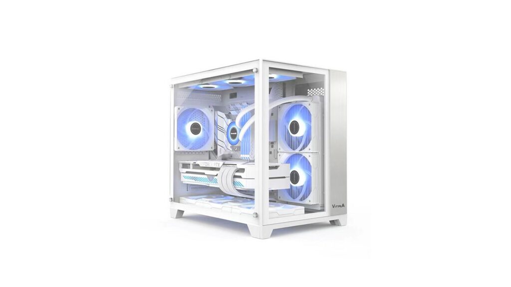 Vỏ Case VITRA CRYSTAL S1 WHITE M-ATX (Mini Tower| WHITE)