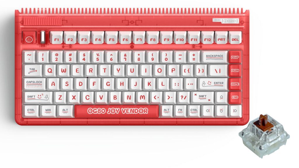 Bàn phím cơ IQUNIX OG80 Joy Vender RGB Cherry Brown (Cherry Stabs)