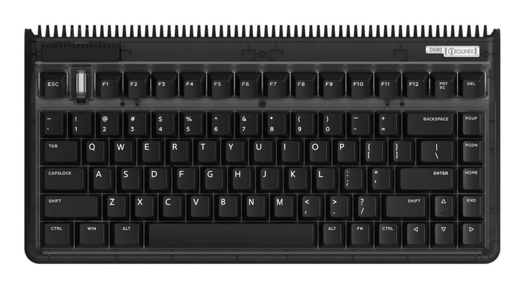 Bàn phím cơ IQUNIX OG80 Dark Side RGB TTC Speed Silver (Cherry Stabs)